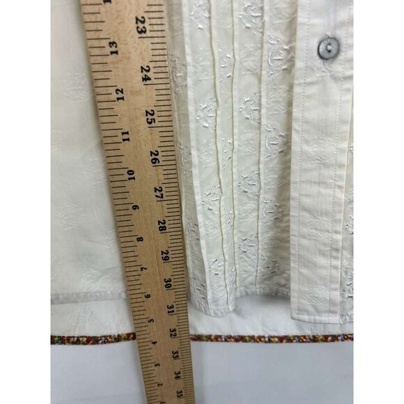 Robert Graham Men's Size XL Embroidery Shirt White Long Sleeve - Picture 5 of 16